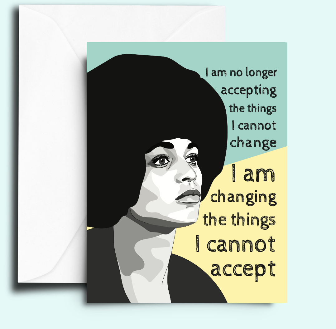 Greeting Card - Angela Davis