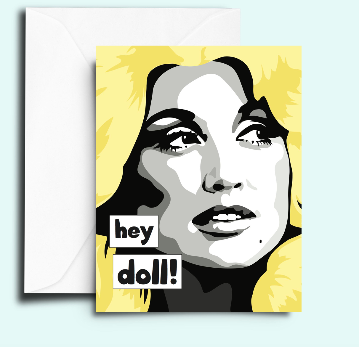 Greeting Card - Hey Doll