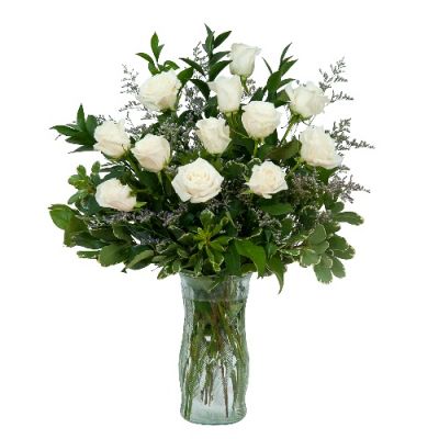 Classic White Roses