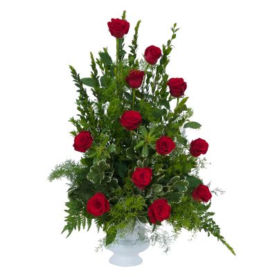 Royal Red Rose Urn Small
