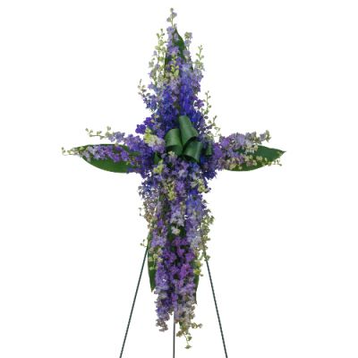 CALL FOR AVAILABILITY Blue and Purple Standing Cross