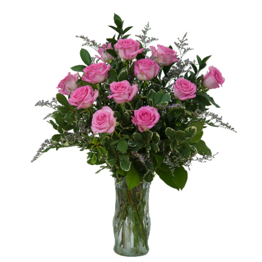 Classic Long-Stem Pink Roses