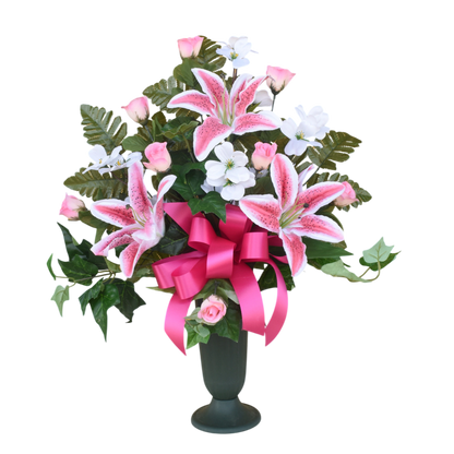 Cemetery Bouquet - Silk Flowers