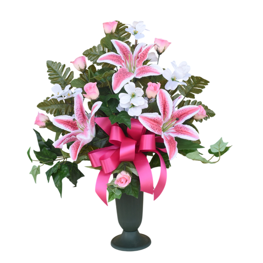 Cemetery Bouquet - Silk Flowers