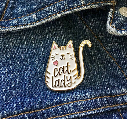 Enamel Pin - Cat Lady