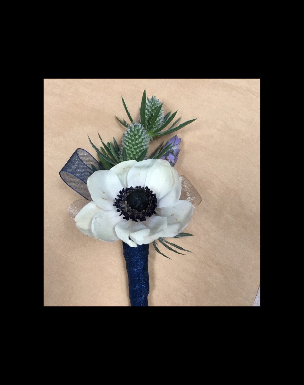 White Flower Corsage Boutonniere