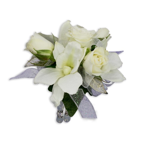 White Flowers Wrist Corsage