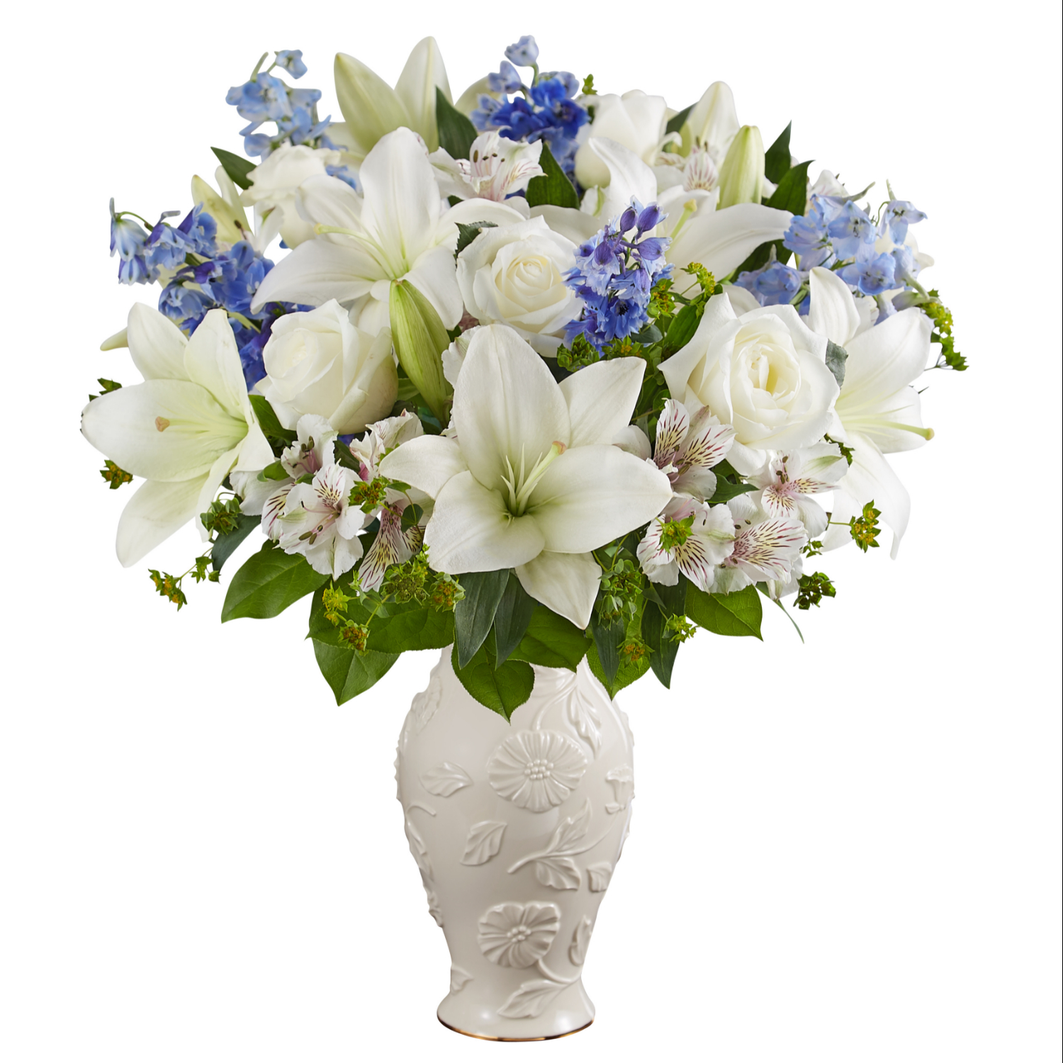Blue And White Lenox Vase Scent And Violet