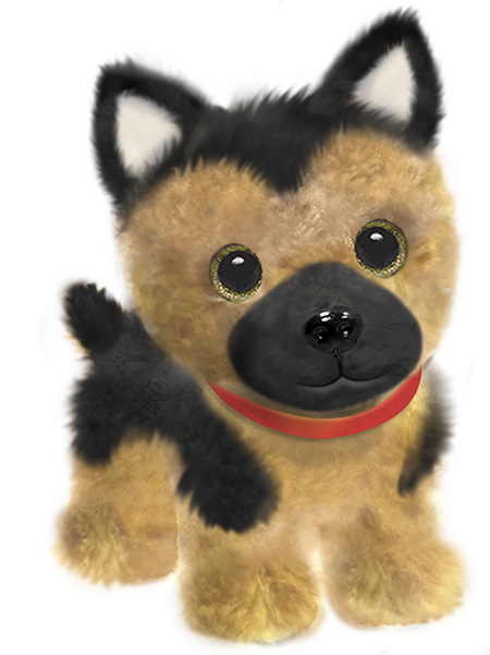 plush german shepherd