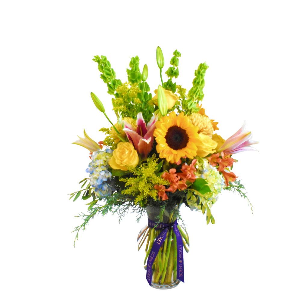 Garden Bouquet in a Vase by Scent & Violet florist in Houston, TX