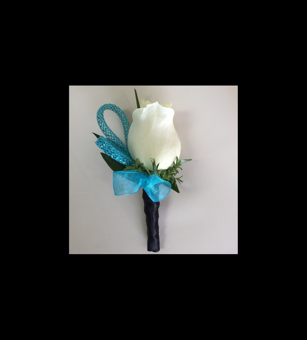 White Rose Boutonniere