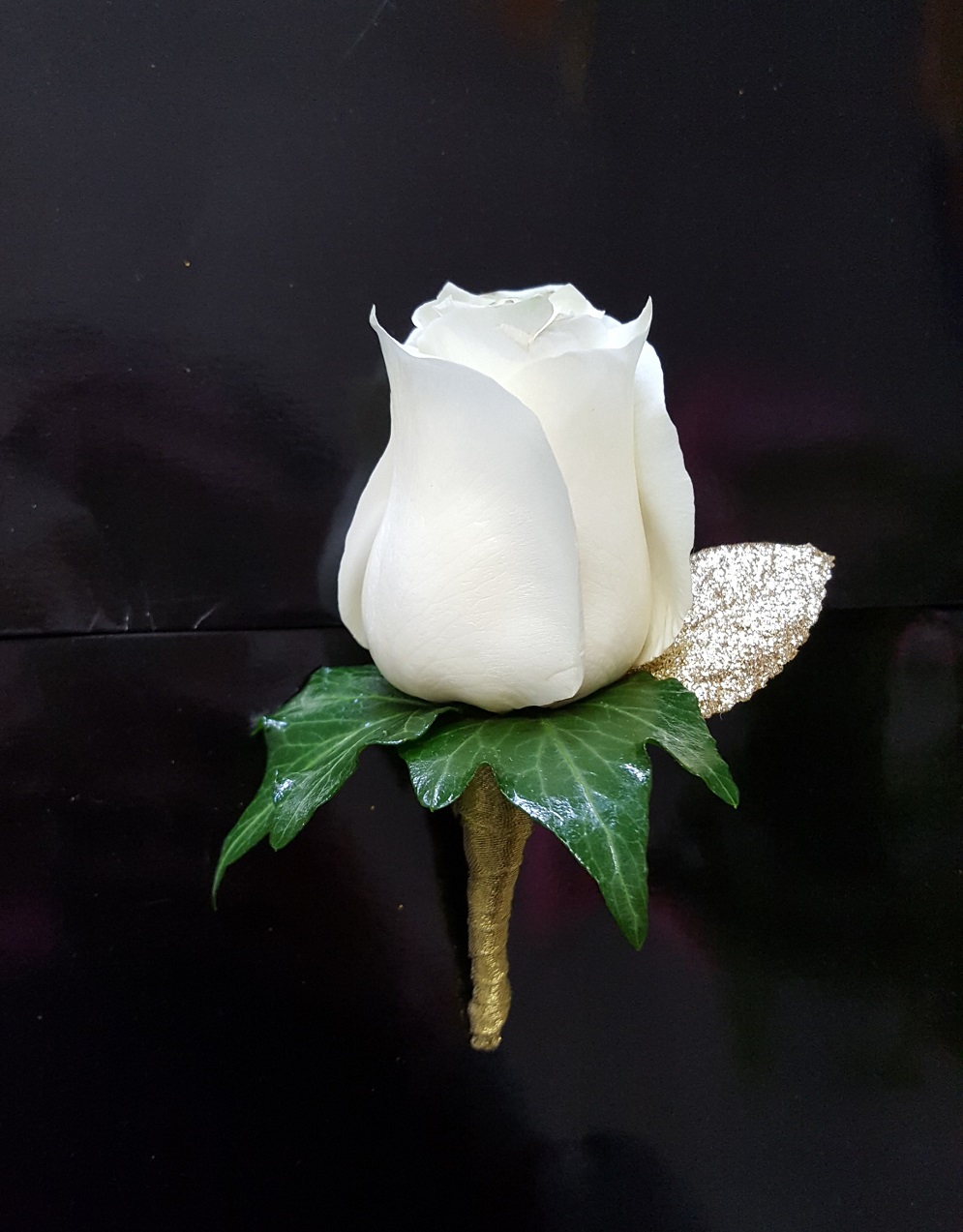 White Rose Boutonniere