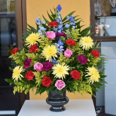 Traditional Sympathy Basket in Bright Colors in Houston, TX