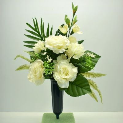 Small Cemetery Bouquet - Silk Flowers in Houston, TX