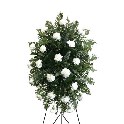 CALL FOR AVAILABILITY Carnations Standing Spray in Houston, TX