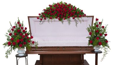 Royal Rose Funeral Flowers Set in Houston, TX