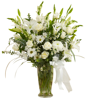 Beautiful White Vase Arrangement  in Houston, TX