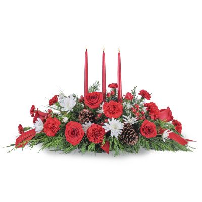 Traditional Christmas Centerpiece in Houston, TX