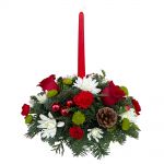 Small Christmas Centerpiece - Red in Houston, TX